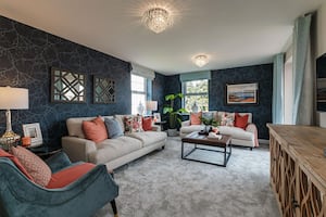 Olive Park - Typical living room on a Staffordshire David Wilson Home development