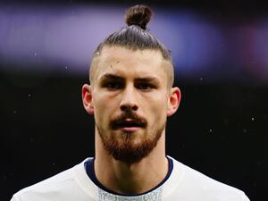 Tottenham Hotspur’s Radu Dragusin before the Premier League match against Leicester at Tottenham Hotspur Stadium