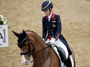 Charlotte Dujardin on board a horse