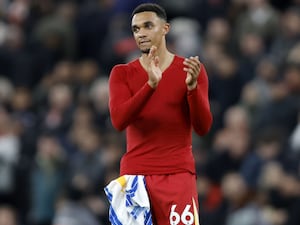 Trent Alexander-Arnold claps the Liverpool fans