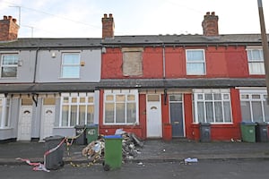 A fire broke out at a two-storey terraced home in Park Lane East, Tipton.