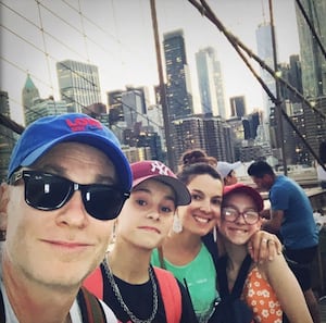 The Griffiths family were in the Big Apple last year