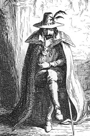 George Cruikshank's illustration of Guy Fawkes, published in William Harrison Ainsworth's 1840 novel Guy Fawkes