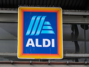 Aldi signage outside a store.