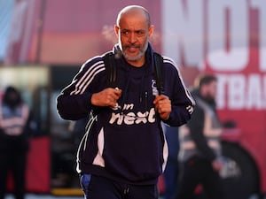 Nuno Espirito Santo arriving at the City Ground