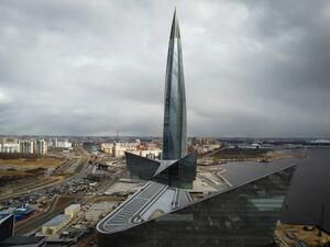 The Lakhta Centre in St Petersburg, HQ of Russian energy giant Gazprom