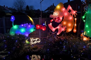 The festive display is available to view until Christmas Eve