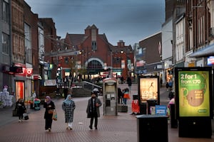 WALSALL COPYRIIGHT NATIONAL WORLD TIM STURGESS 01/12/24  No Christmas lights switch on show in Walsall instead due to budget constraints, and a very limited display. No lights on Park street.