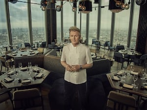 Chef Gordon Ramsay at Lucky Cat 22 Bishopsgate