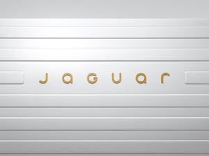 New Jaguar logo on a white background