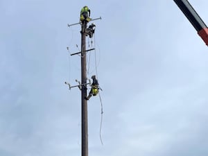 Work is ongoing to restore power to homes across the island of Ireland (Jonathan McCambridge/PA)