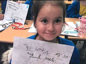 Sara Sharif, aged 10, pictured at school