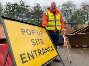 Cllr Damian Corfield was a big fan of pop-up tips but now they seem destined for the bin in budget cuts. Picture Dudley MBC handout free for LDRS use