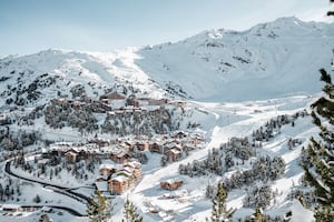 The resort is tucked away in the heart of the French Alps, 