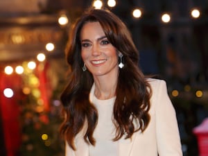 The Princess of Wales arriving for the Royal Carols – Together At Christmas service at Westminster Abbey in 202