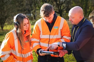 Severn Trent apprentices learning on the job