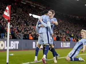 James Maddison celebrates