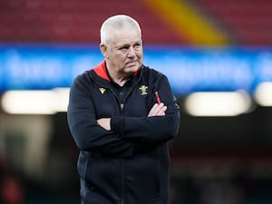 Warren Gatland at Principality Stadium before a Wales game