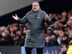 Ange Postecoglou on the touchline