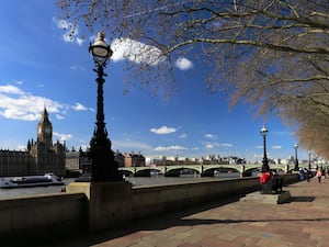 Albert Embankment and Westminster Bridge, London