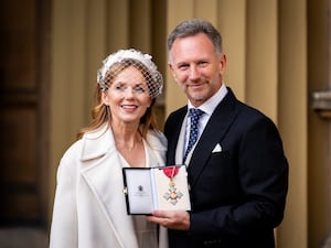 Christian Horner with his wife Geri