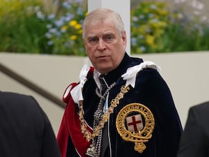 The Duke of York arriving ahead of the coronation of King Charles and Queen Camilla