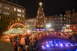 Opening night of the Birmingham Christmas Market.