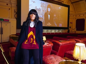 Claudia Winkleman in small cinema