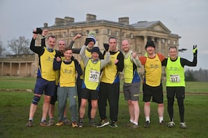 Sedgley Striders at Attingham Park for a leg of the Birmingham & District Cross Country Running League 