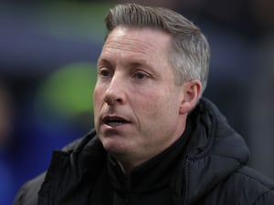 Neil Harris on the touchline