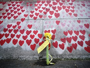 The Covid memorial wall in London