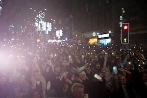 Hundreds of people turned out to see Wolvehampton's Christmas lights switched on