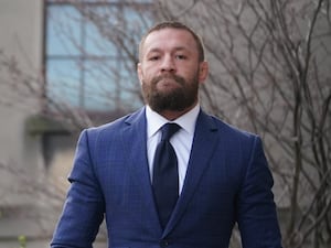 Conor McGregor outside court