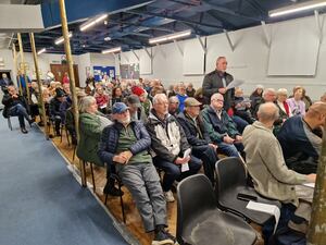 The meeting saw more than 100 people gather to hear information about the planned developments