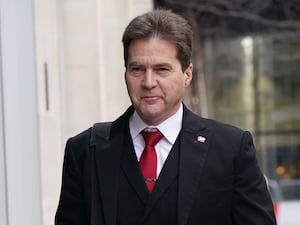 Dr Craig Wright arrives at the Rolls Building in London for the trial earlier this year (Lucy North/PA)