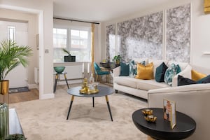 Living room at Barratt Homes' Waterside development in Staffordshire