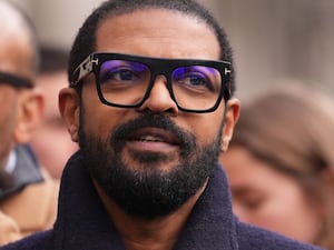 Noel Clarke outside the Royal Courts of Justice