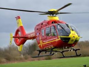 The Midlands Air Ambulance helicopter