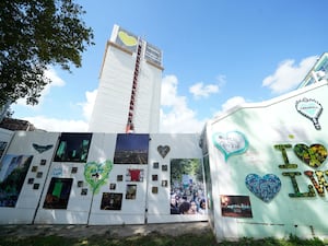 The Grenfell Tower and tributes in London