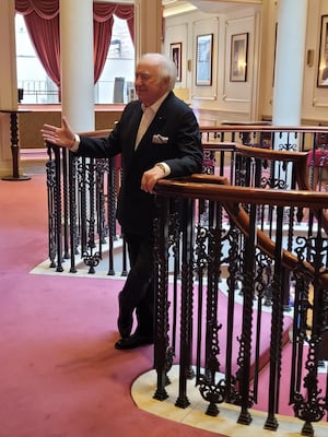 Jimmy Tarbuck at the London Palladium where he performed 15 sold-out shows over the summer with Barry Manilow