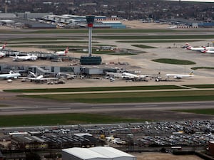 An aerial view of Heathrow airport