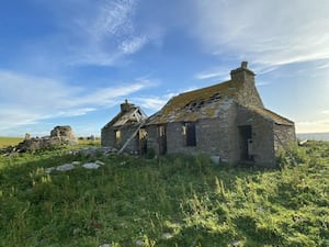 An abandoned farmhouse on Swona