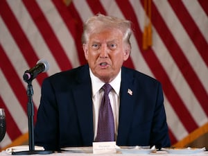 President-elect Donald Trump speaks during a meeting with Republican governors at Mar-a-Lago in Palm Beach, Florida