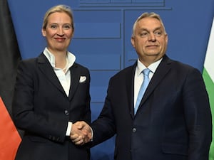 Alice Weidel and Viktor Orban