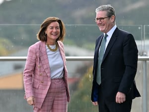 Eluned Morgan, the First Minister of Wales, with Prime Minister Sir Keir Starmer