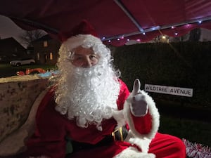 Santa accepted an invite from the Tettenhall Rotary Club to attend the special event. 