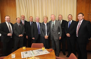 Pat Wedge with members of the company board in 2008