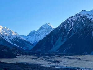 New Zealand's highest mountain, Aoraki (centre) in Aoraki/Mount Cook National Park