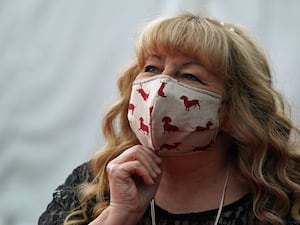 Janey Godley arrives for the Pride of Scotland awards in 2021 (Andrew Milligan/PA)