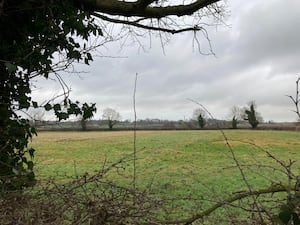 The Farmland Opposite Cotes Heath Village, Next To The A519, Where The Solar Farm Could Be Built. Photo by Staffordshire LDR Kerry Ashdown